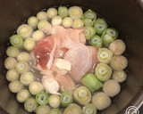 ネギ大量消費！鶏肉とネギの、鶏ネギ鍋！作り方3写真