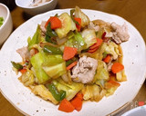 たっぷり春キャベツの回鍋肉風作り方10写真