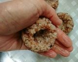 ひな祭り♥️黒米くぼみに詰めるだけ作り方3写真
