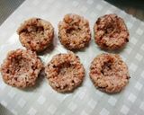 ひな祭り♥️黒米くぼみに詰めるだけ作り方4写真