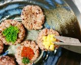 ひな祭り♥️黒米くぼみに詰めるだけ作り方5写真