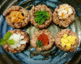 ひな祭り♥️黒米くぼみに詰めるだけ作り方9写真
