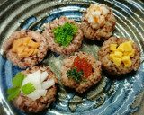 ひな祭り♥️黒米くぼみに詰めるだけ作り方10写真