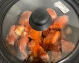 鶏手羽元のピリ辛ナンプラー煮作り方3写真