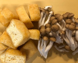 簡単♪栃尾あげとしめじの煮物作り方1写真