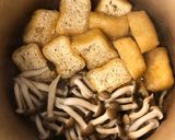 簡単♪栃尾あげとしめじの煮物作り方3写真
