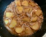 新じゃがと新玉ねぎのそぼろあんかけ煮作り方6写真