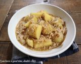 新じゃがと新玉ねぎのそぼろあんかけ煮作り方8写真