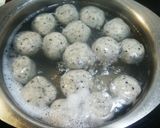 黒ゴマ★豆腐の白玉団子♪蓬生麩入り作り方5写真