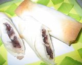 春巻の皮で巻いただけ☆小豆白玉パリパリ作り方4写真