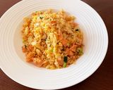 簡単おいしい♪黄金鮭チャーハン作り方5写真