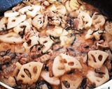 れんこんと豚肉の甘辛炒め作り方4写真