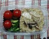 イタリア風きのこの玄米リゾット（修正版）__Italian style Risotto/Brown Rice with mushrooms;Shimeji&Eringi(blanc du pays)作り方10写真