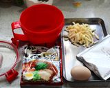 レンチンで簡単チーズカレーラーメン作り方1写真