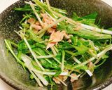 材料は2つだけ！水菜とツナの簡単サラダ作り方3写真