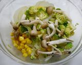 簡単！ブロッコリー丼☆卵不使用作り方2写真