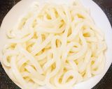 簡単豆乳で作る♡明太クリームうどん作り方2写真