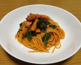 ほうれん草ベーコンのトマトクリームパスタ作り方9写真