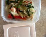 納豆とサラダの鰹節たっぷりご飯作り方1写真