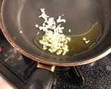 ほうれん草と生ハムのペペロンチーノ作り方1写真