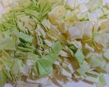 山芋焼き（キャベツもやし入り）作り方3写真