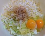 山芋焼き（キャベツもやし入り）作り方5写真