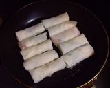 エビの焼き春巻き～ごま風味～作り方3写真