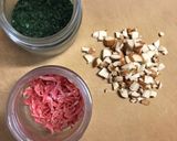 スモークチーズ干しエビのごはんでおにぎり作り方1写真
