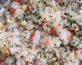 スモークチーズ干しエビのごはんでおにぎり作り方3写真