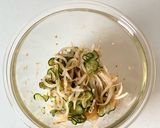 簡単つまみ【もやしとキュウリのラー油和え作り方5写真