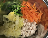 せりとささみの和え物　河内長野市学校給食作り方3写真