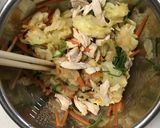 せりとささみの和え物　河内長野市学校給食作り方4写真