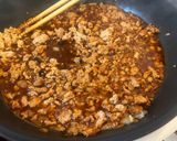 味噌＋豆板醤＋甜麺醤のヘルシー麻婆豆腐作り方7写真