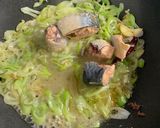 鯖缶とネギのレモンペペロンチーノ作り方5写真