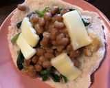納豆とほうれん草のカレートースト作り方3写真