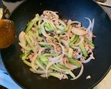 チンゲン菜とひき肉のあんかけ焼きそば作り方4写真