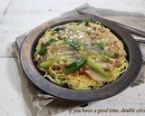チンゲン菜とひき肉のあんかけ焼きそば作り方6写真