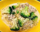 鯖缶⑩冷凍野菜で簡単豆乳パスタ作り方6写真