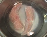 鶏笹身の韮玉中華スープ作り方1写真