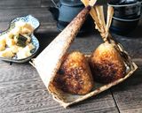 簡単型崩れナシ♡バター醤油の焼きおにぎり作り方9写真