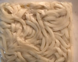 包丁まな板不要！舞茸と豚ひき肉の焼うどん作り方4写真