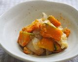 かぼちゃと白菜の胡麻和え♪作り方5写真