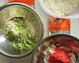 【ひな祭り】苺と抹茶で菱餅風スコーン作り方2写真