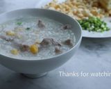 【中華広東料理】豚肉トウモロコシのお粥作り方8写真