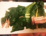 イベリコ豚の不断草巻き作り方1写真