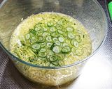 サラダに鍋の残りの長葱を入れました作り方1写真