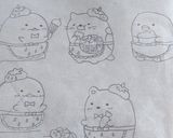 キャラチョコ☆すみっコぐらし☆作り方1写真