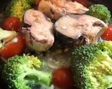 鯖とブロッコリーのペペロン蒸し！作り方3写真