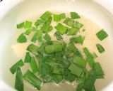 ふわふわニラ玉スープ作り方1写真