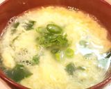 ふわふわニラ玉スープ作り方6写真